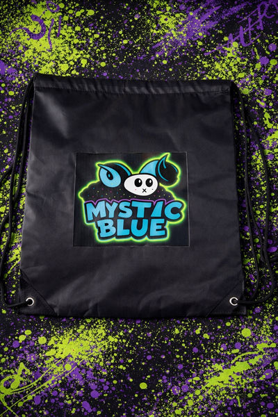 Mystic Blue Drawstring Bag