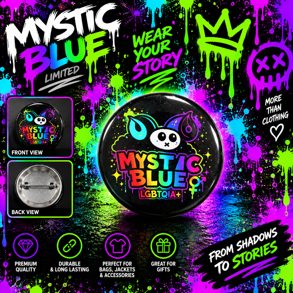 Mystic Blue Pride Mini Badge