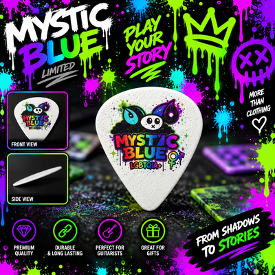 Mystic Blue Pride Guitar Pick